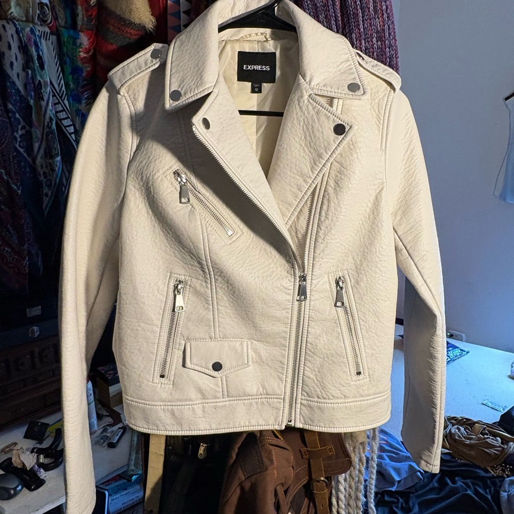 Express Faux Leather Biker Jacket